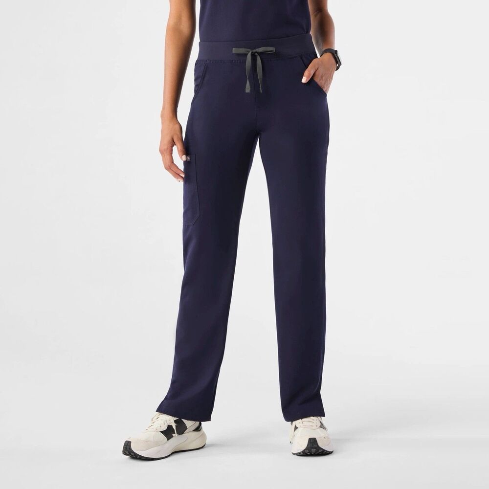 Figs Women’s Kade Straight-Leg Scrub Pant Navy Blue Small Medical